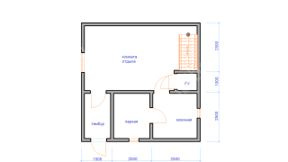 Баня из бруса 6×6 (Б-127), 63 м²