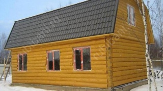 Дом 6×8 м в лапу, 48 м²