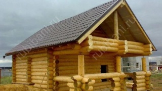 Баня 6×5 с террасой, 30 м²