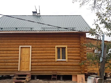 Баня 5 на 4, сруб в лапу