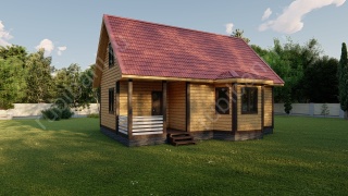 Баня из бруса 6×9 (Б-112), 95 м²