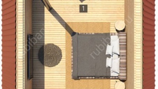 Дом-баня 5×5, 25 м²