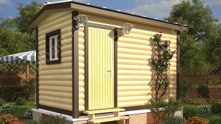 Мобильная баня 2.3×4, 9.2 м²