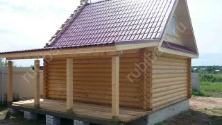 Дом 6×6 м в чашу, 36 м²